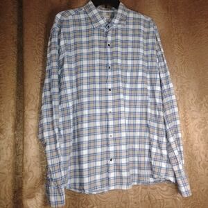 Peter Millar Crown Men's Plaid Long Sleeve Button Up Shirt Size XLarge XL
